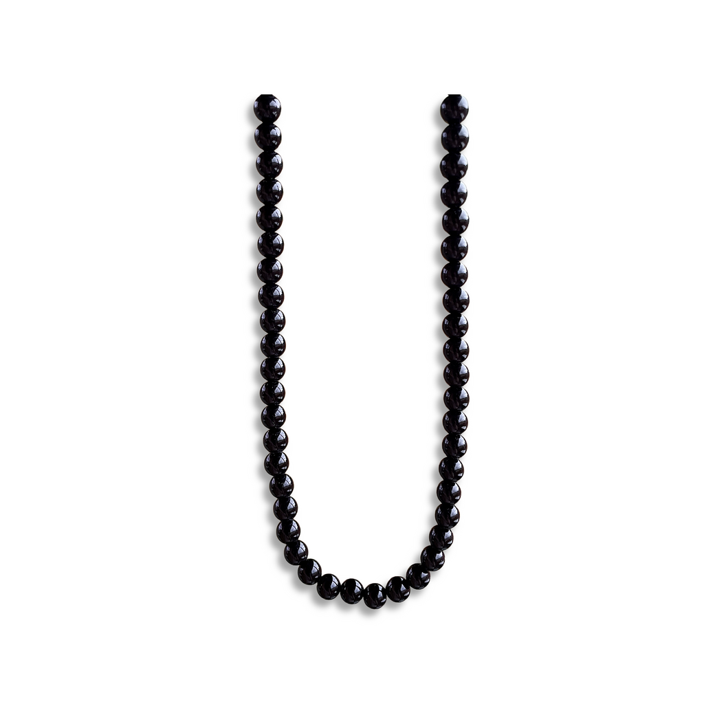 Black Bead Necklace