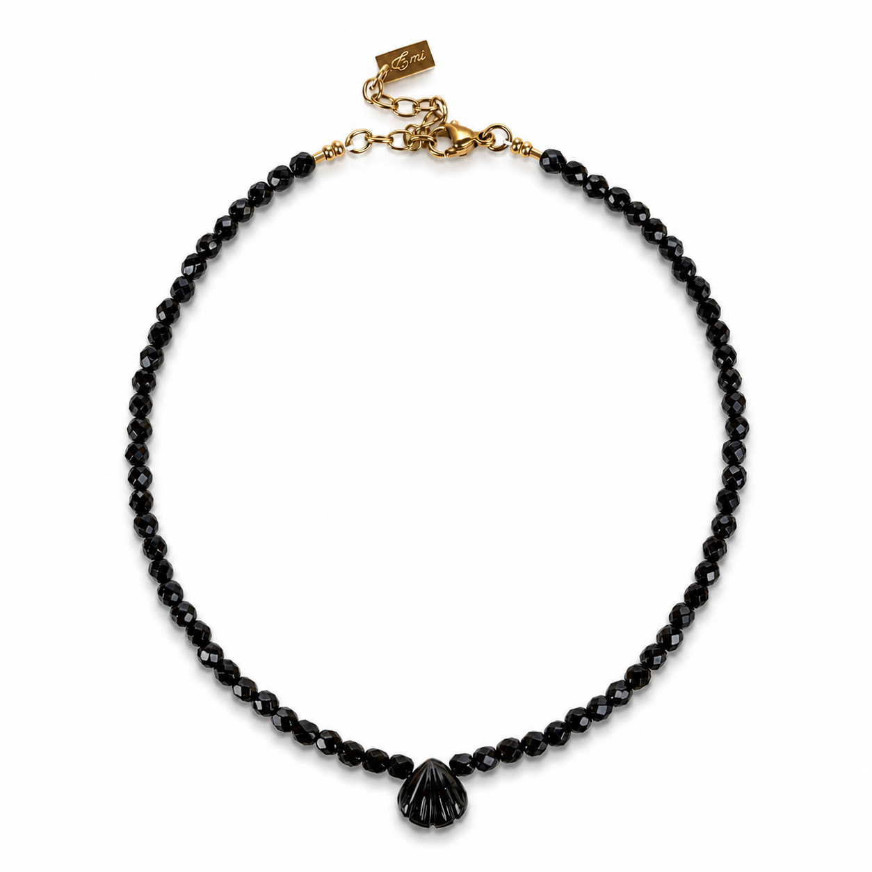 Black Onyx Shell Anklet