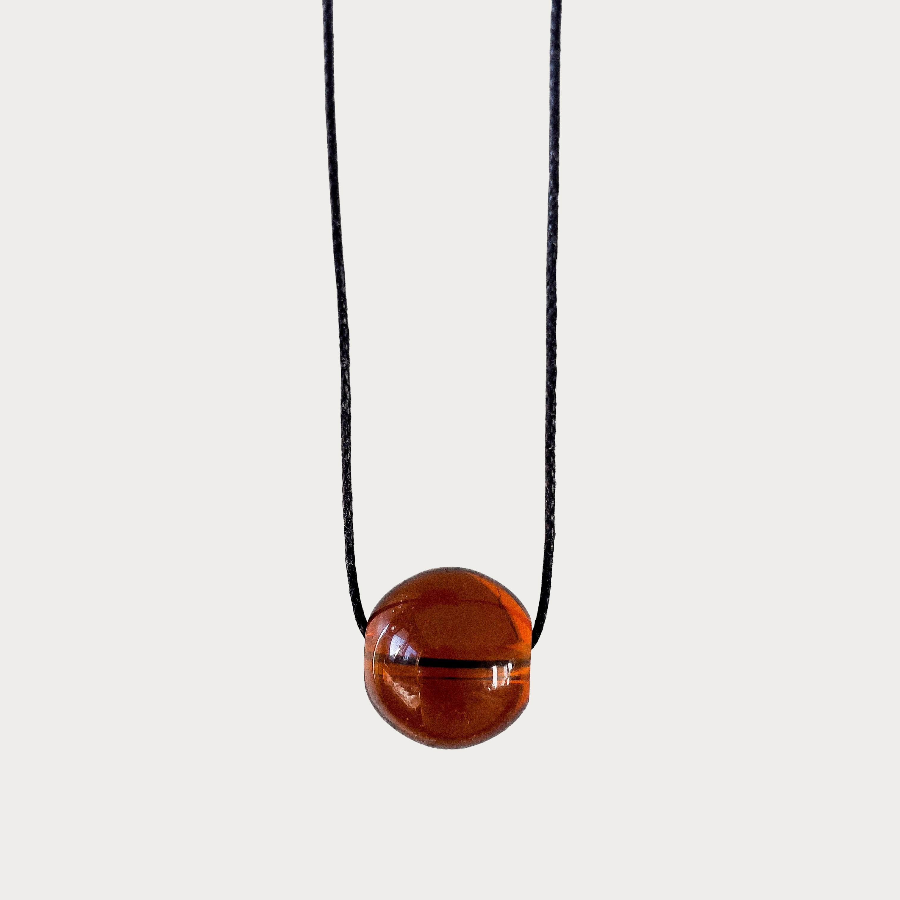 Brown Glass Bead Necklace