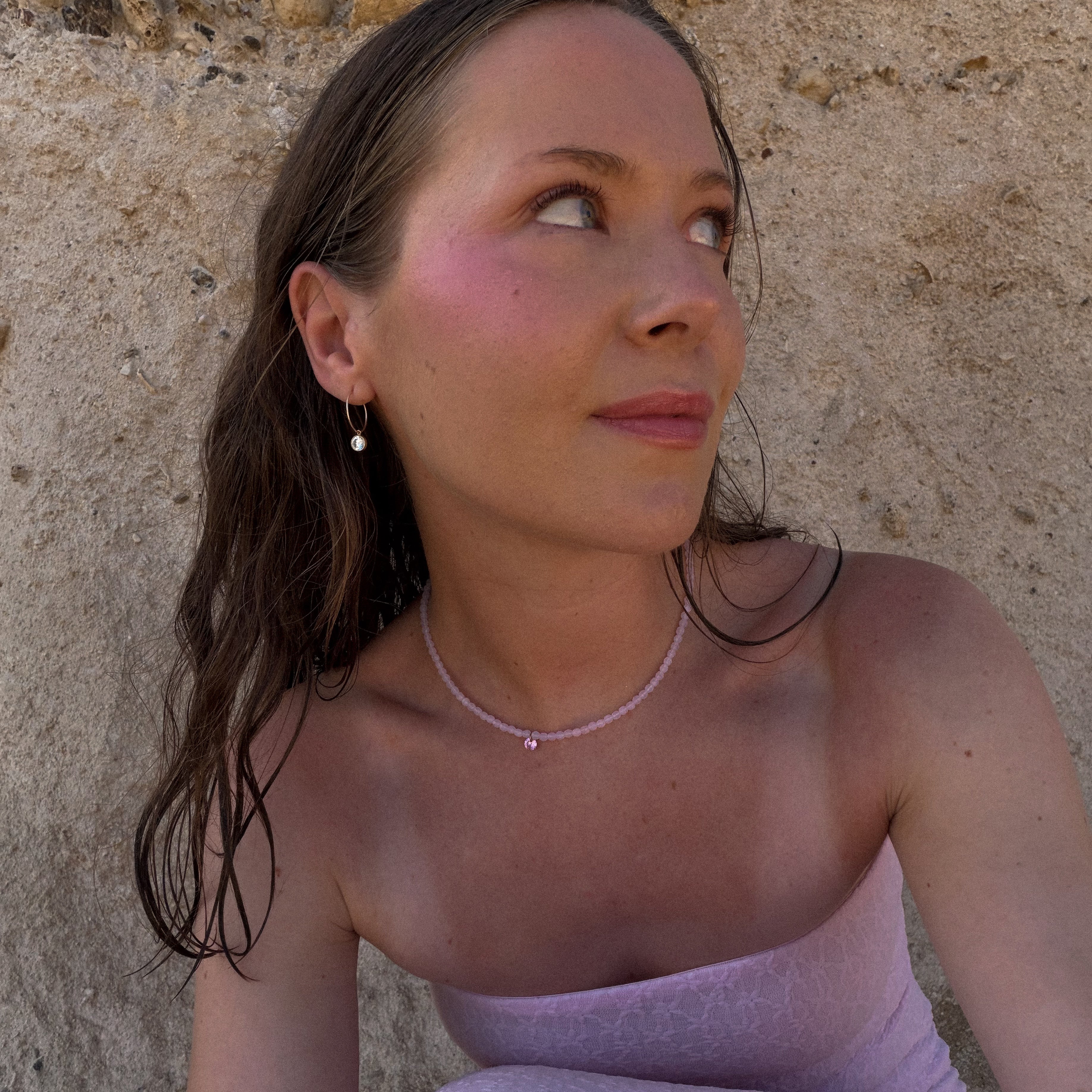 Soft Pink Summer Necklace