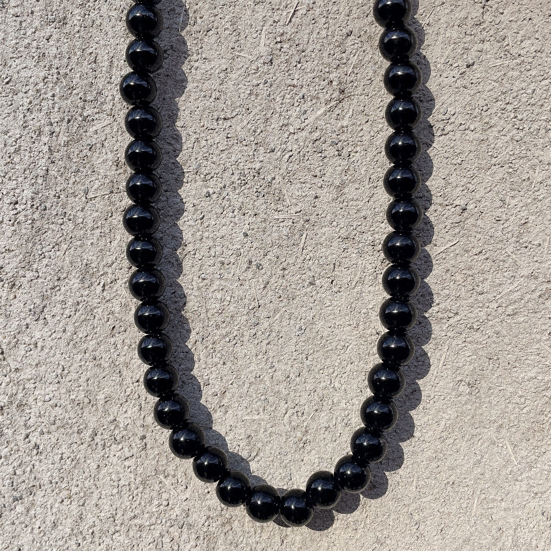 Black Bead Necklace