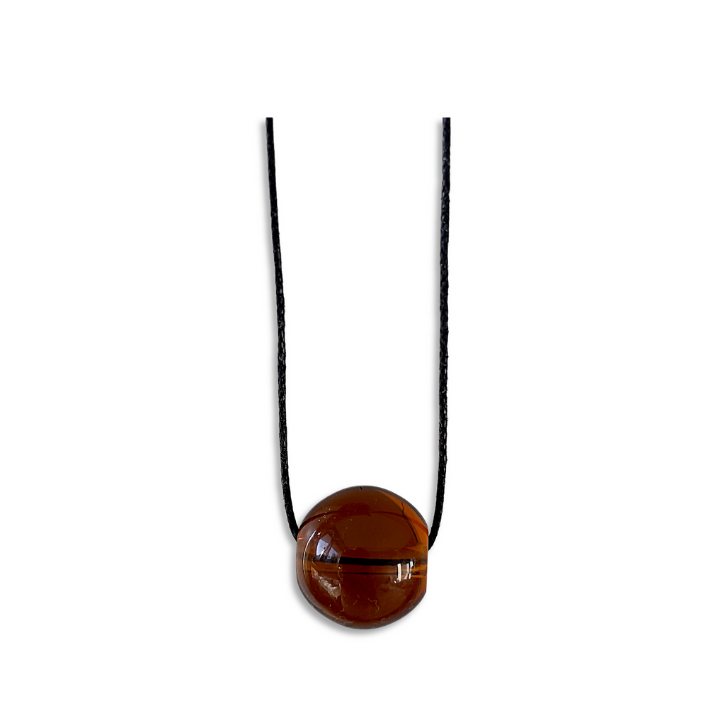 Brown Glass Bead Necklace