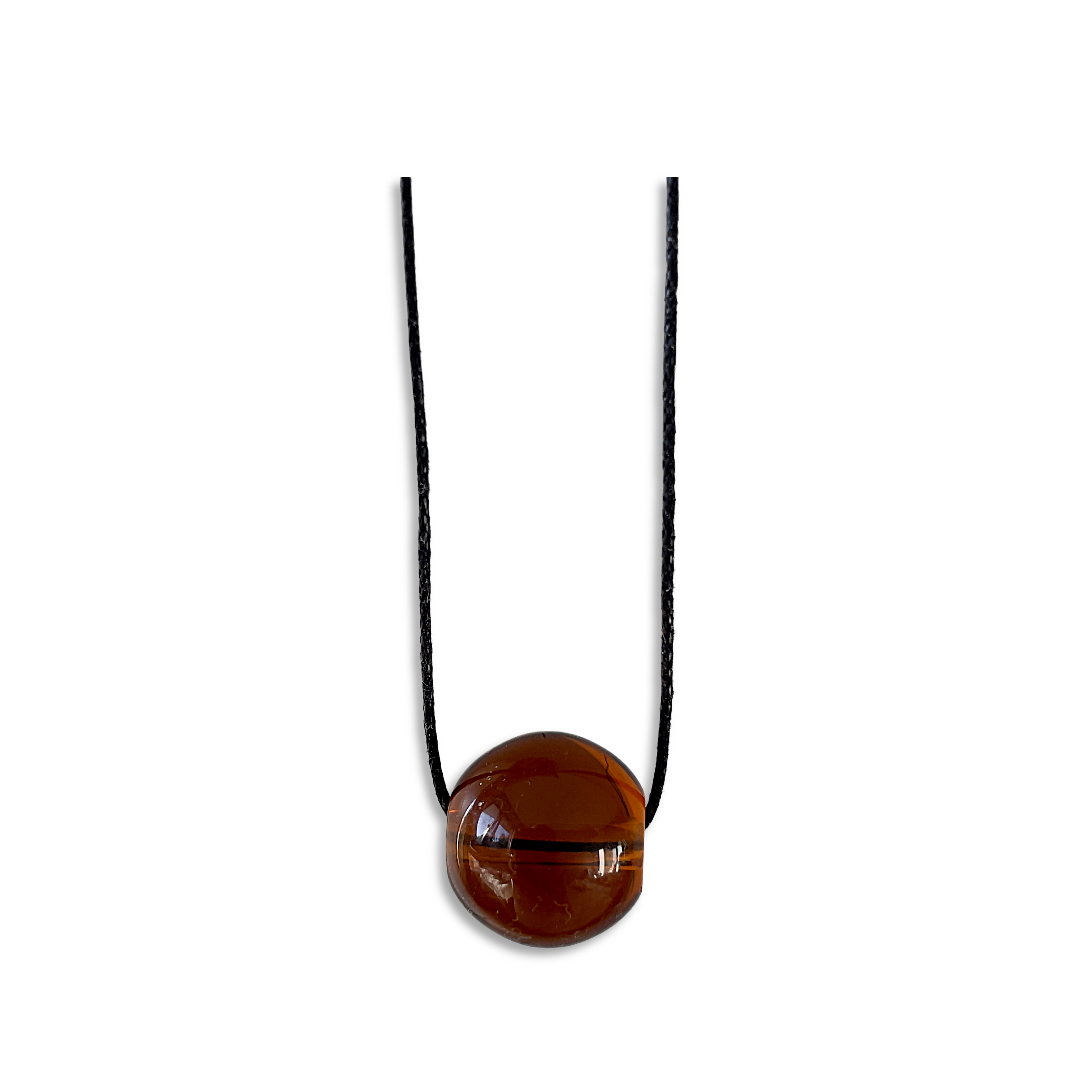 Brown Glass Bead Necklace