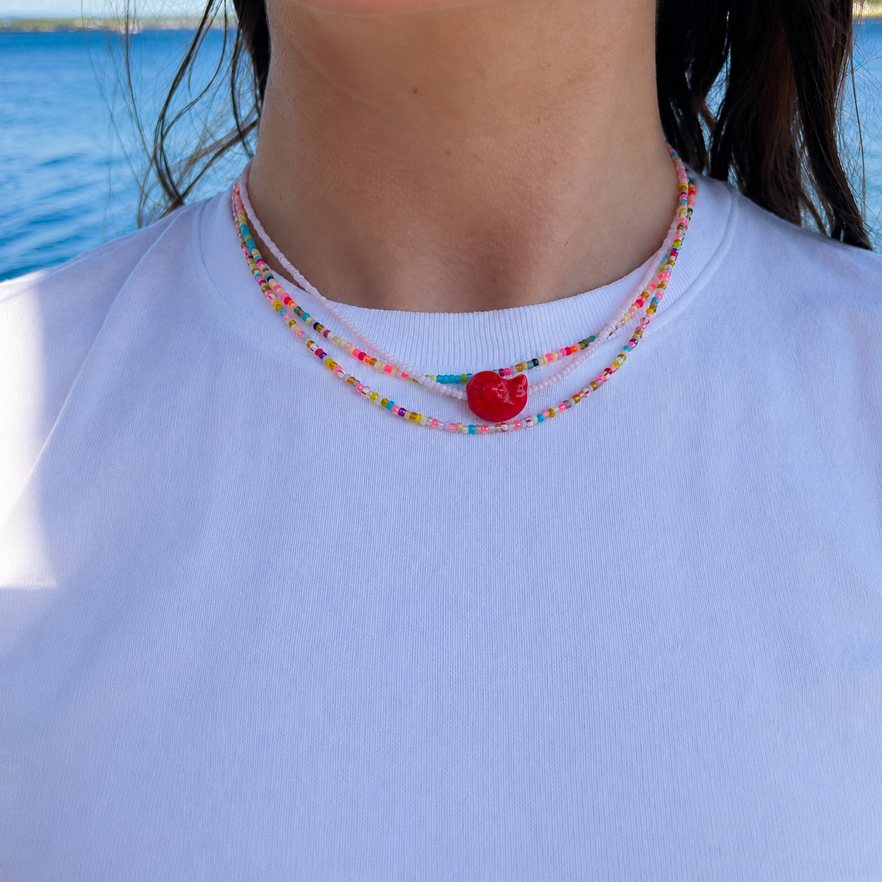 Pink Shell Necklace
