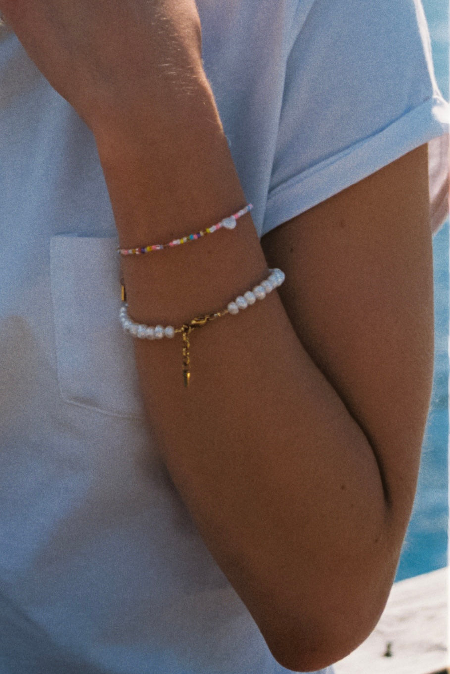 Vanilla Sprinkle Bracelet