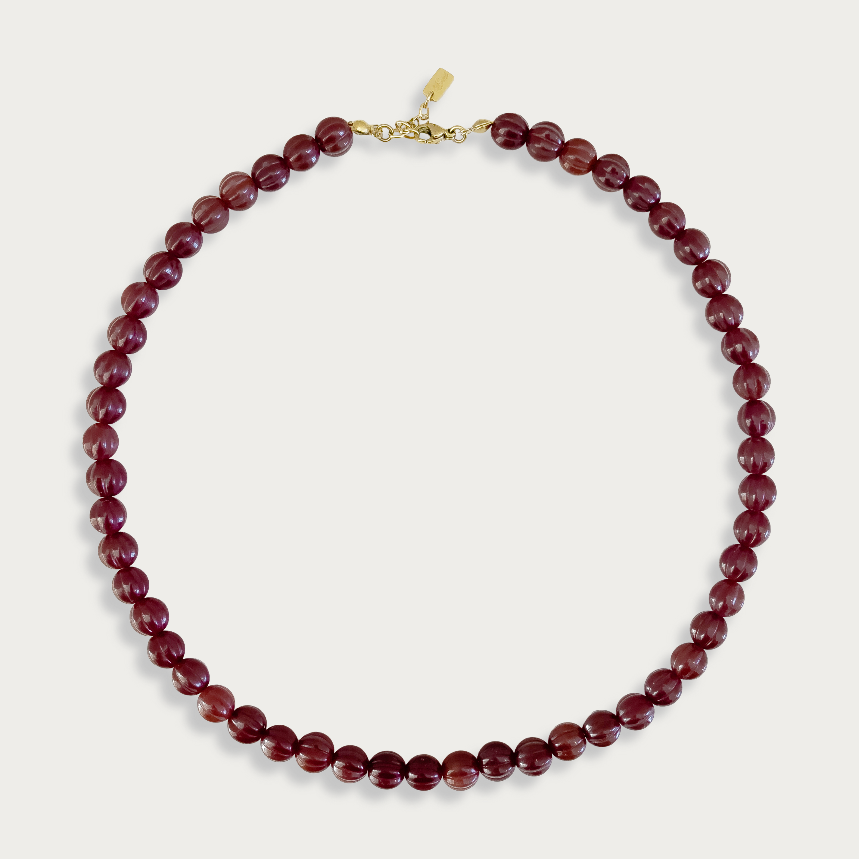 Melon Bead Necklace