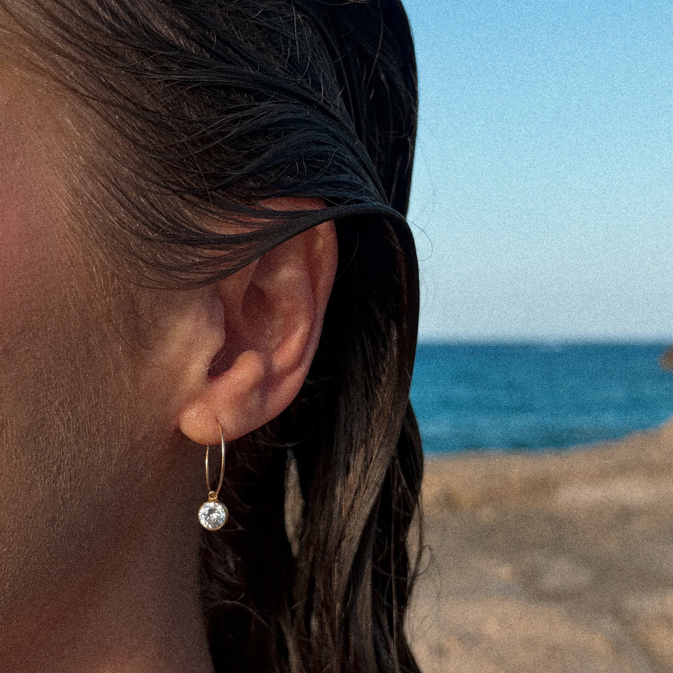 Golden Hoop Earring
