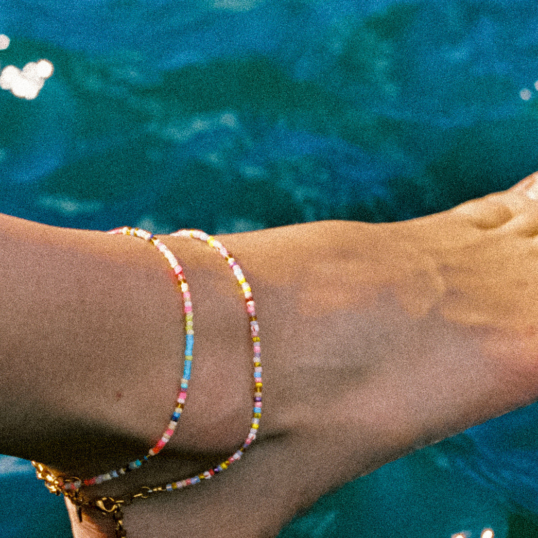 Strawberry Summer Anklet