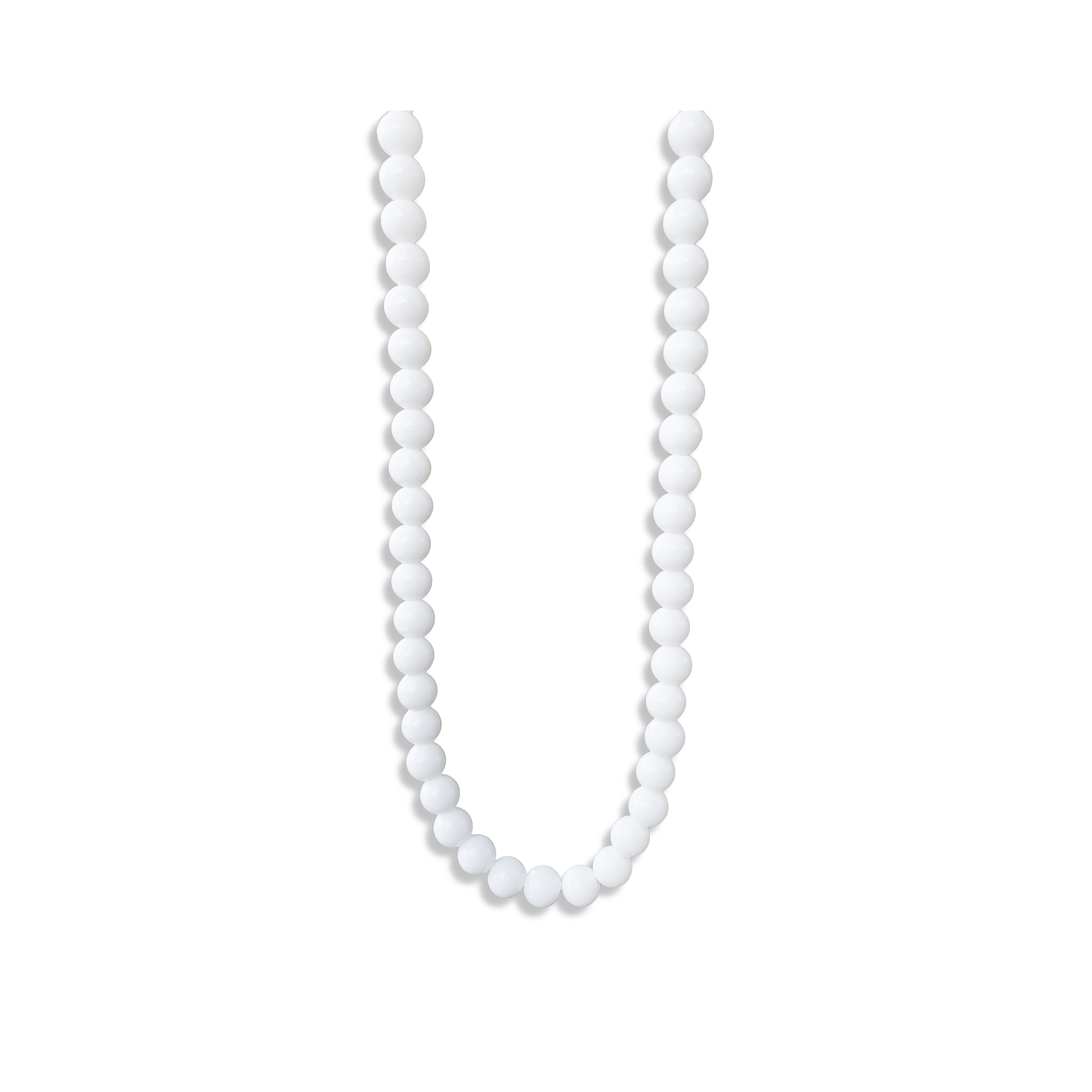 Breezy White Bead Necklace
