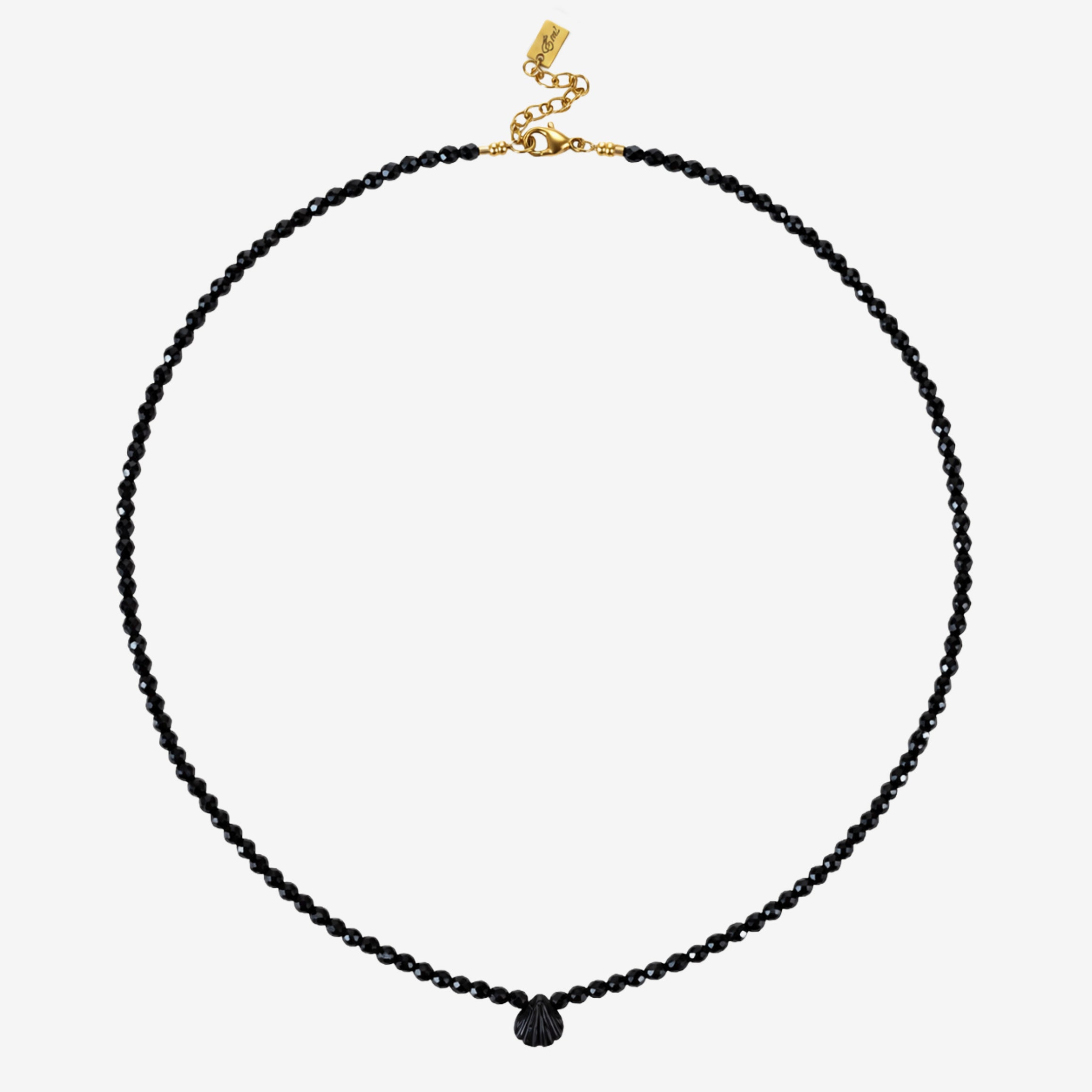 Black Onyx Shell Necklace