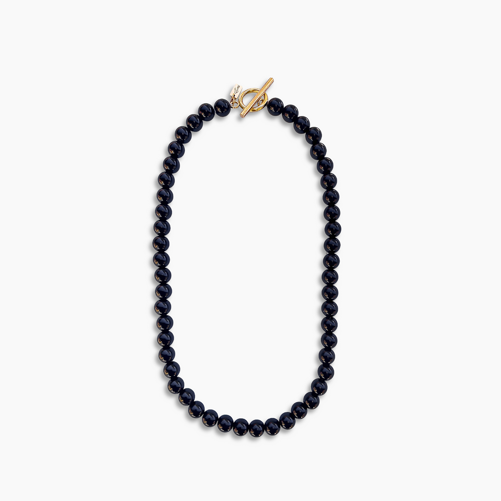 Black Bead Necklace